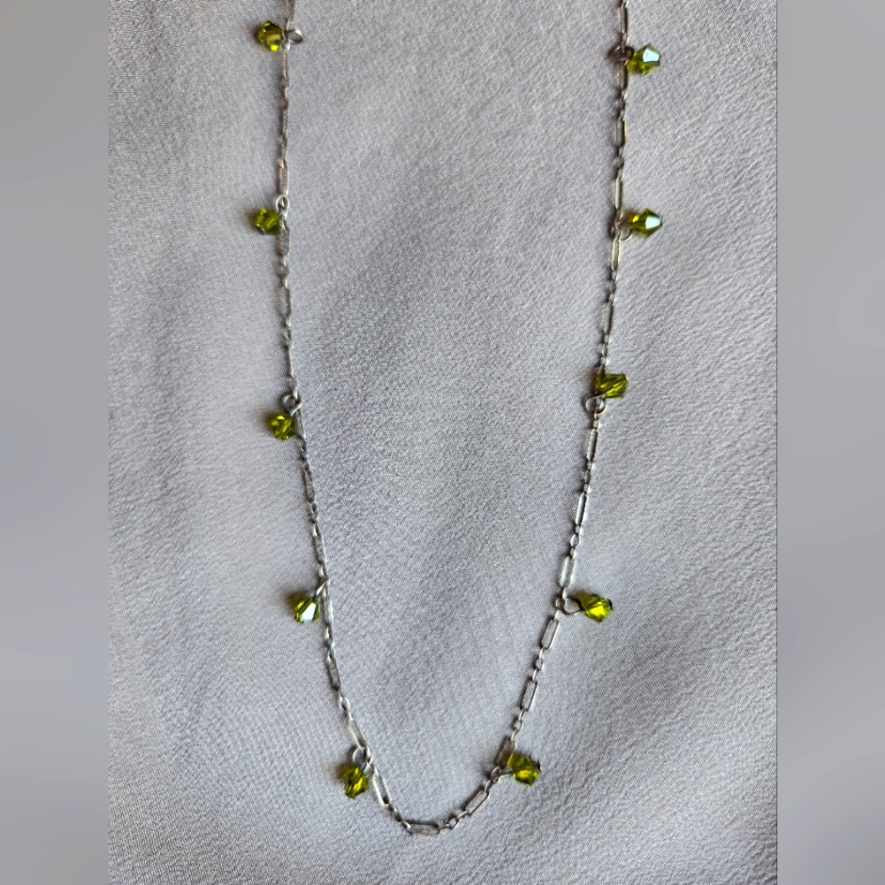 ( Anthropologie ) Vintage Necklace with Chrystals